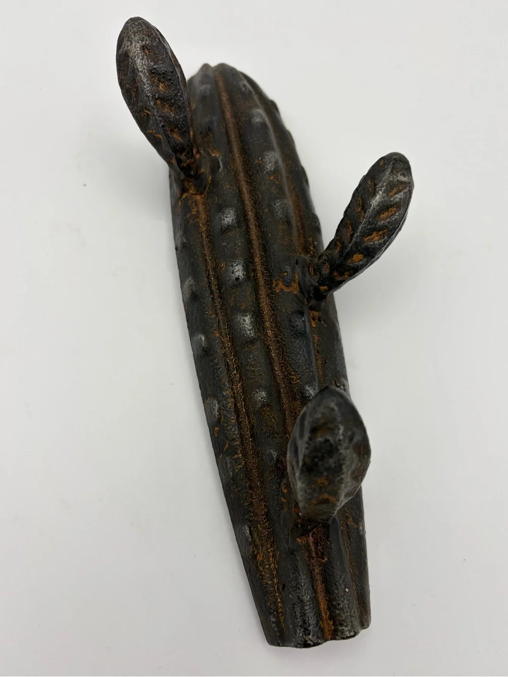 Cast iron Cactus wall hook x3 southwestern style